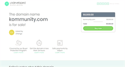 Desktop Screenshot of kommunity.com